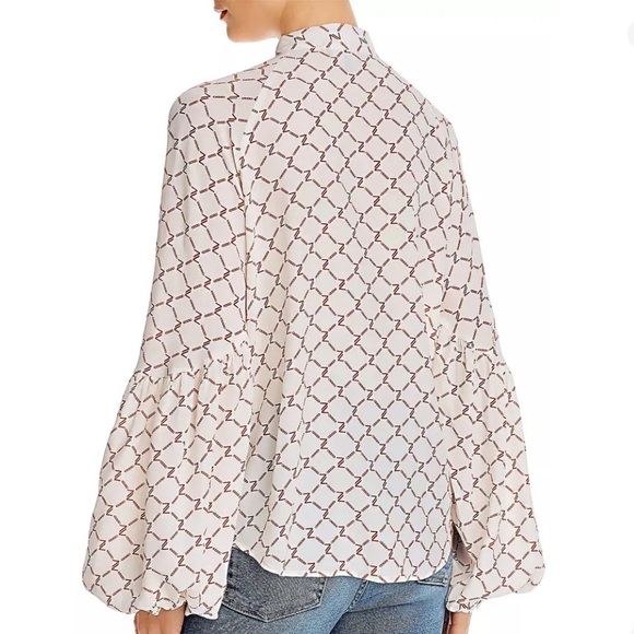 ✨ 7 For All Mankind✨Women's Tie Neck Blouse✨ - Picture 2 of 14